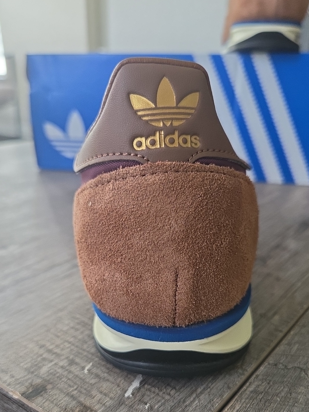 NWT Adidas Women's SL 72 OG 'Maroon Preloved Brown' Shoes IE3425 - Picture 10 of 11